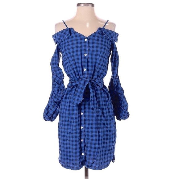 Guest Editor Plaid Button Down Dress | SIZE XS - Picture 1 of 3